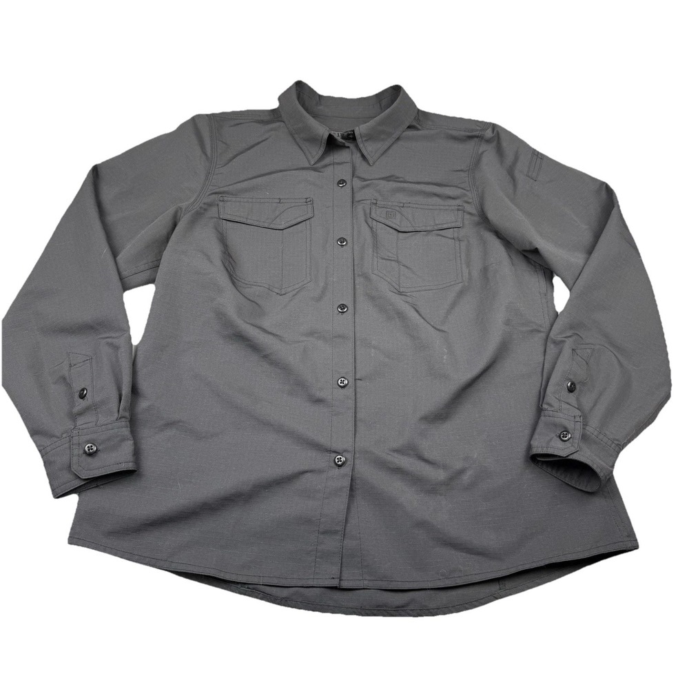 5.11 Tactical Series‎ Button Up Shirt Women Size Medium Long Sleeve Utility Gorp